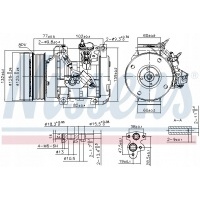 компрессор кондиционера / компрессор nissens 890153