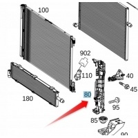 боковое крепление радиатора мерседес c класса w205 л