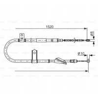 bosch трос тормоза 1 987 477 613