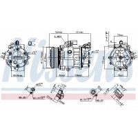 890659 nissens - компрессор кондиционера / volkswagen
