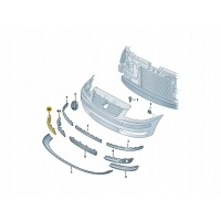 Vag 7m3853684b01c решетка радиатора бампера