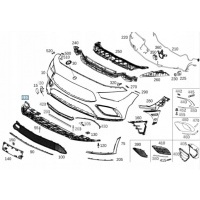 Крышка под бампер передний cla w118 a1188854102