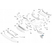 Решетка радиатора бампера боковых кзс x253 15 - a2538851702