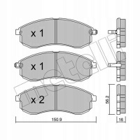 Колодки тормозной metelli mitsubishi: л k7t , k6t