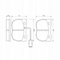 колодки тормозной bosch 0 986 424 287 land rover