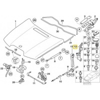 Oe bmw механизм открытия капота bmw 7 e65 e66