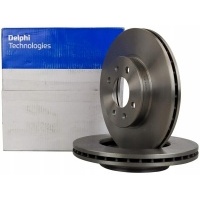 delphi тормозные диски передняя hyundai accent iii i20 256mm