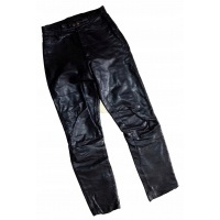 черные solidne кожаные spodnie на мотор rozmiar s