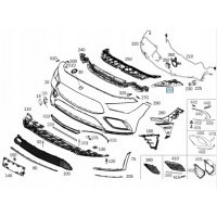 крепление бампера переднего cla w118 a1188854900