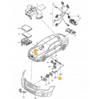 Audi a6 a7 провода камеры 360 передняя 4g0971192a