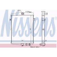 nissens 65081 радиатор двигателя audi 80