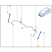 Соединитель stabilizatora тяга передний megane iv oe