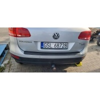 Бампер задняя серебристый lx7w volkswagen touareg ii 7p