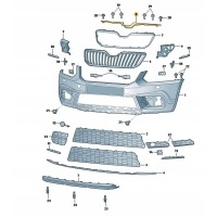 Крышка пояса полоса передний skoda йети