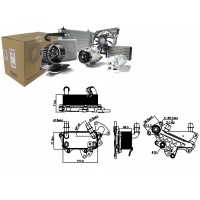Радиатор масляный автомат nissens 3c0317037a 046024n