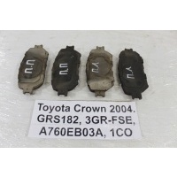 Колодки тормозные Toyota Crown GRS182 2004 04465-30340