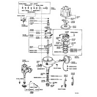 Распределитель зажигания (трамблёр) TOYOTA Crown 1974 – 1979 S80 1974 1910045022
