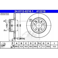 диск ham.tyl peugeot 508 14 -