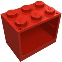 Lego шкаф 4532 453221 красный п
