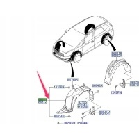 Подкрылок левый передняя kia carens 2012 - 2016