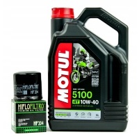 Масляный моторное motul 5100 10w40 4l фильтр масляный hf