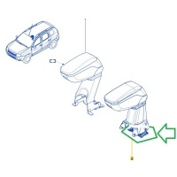кронштейн Renault Duster HSM 2018 8201668397