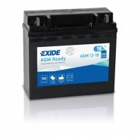 Аккумулятор motobike exide agm12 - 19 18ah 270a