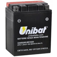 аккумулятор unibat cbtx14ahl - bs yb14l - a2 yb14l - b2