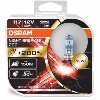 osram лампа h7 night breaker лазер + 200% + 150m