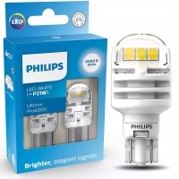 philips лампа светодиодный p21w белый ultinon pro6000