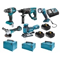 makita dlx5044tj комплект 5 elektronarzędzi 18v