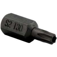 Бит наконечник torx t30 x30mm 10mm с отверстием s2