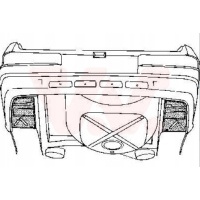 мерседес w123 c123 накладка багажника левый задняя
