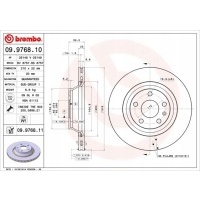 диск тормозной coated disc line 09.9768.11 варшава