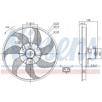 [85781] вентилятор радиатора подходит do: opel cors