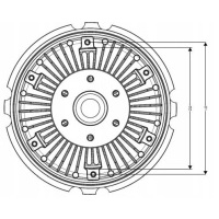 [49046] муфта вентилятора радиатора h=115mm