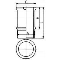 втулка цилиндра kolbenschmidt 89 584 110