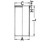 втулка цилиндра kolbenschmidt 89 451 110