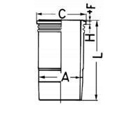 втулка цилиндра kolbenschmidt 89 460 110