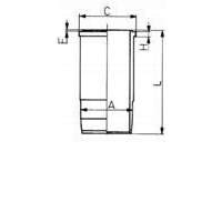 втулка цилиндра kolbenschmidt 89 443 110