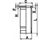 втулка цилиндра kolbenschmidt 89 936 110