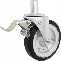 колесо metal - guma 200mm корпус с trzpieniem + тормоз