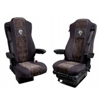 Чехлы мб actros mp 4 2011 - серые 1 + 1 , 2 ремни