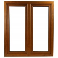 Окно пвх 140 x 150 / 1400 x 1500 ru / r 1x золотой dąb