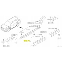 Накладка нижняя дверь prawych subaru forester v 2018 -