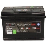 аккумулятор 12v 72ah / 720a l - 278x175x190 старт / стоп