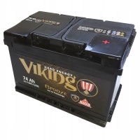 viking аккумулятор 74ah 680a п + 72 73