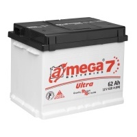 аккумулятор amega ultra 7 62ah 610a megatex