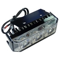 Сильная фара светодиодный синий 11 см вспышка 12v 24v