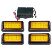 4 x фара 18 светодиодный комплект стробоскопа miga петух 12v 24v
